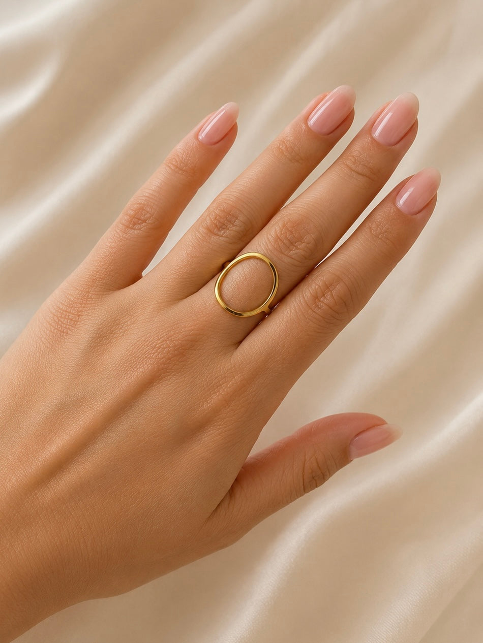 Anillo Oval Drop